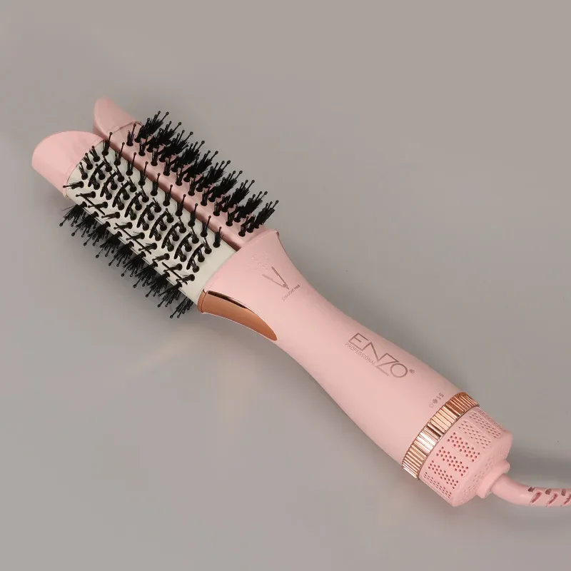 Brosse Saufflante ENZO EN-501  Innovative Air Dryer Brush - Dual Design Blow Dry, Straighten & Volumize with 800 Million Negative lons