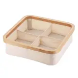 Panier de rangement pour salle de bain en feutre tissé 4 compartiments – سلة تنظيم الأغراض في الحمام
