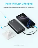 Anker Zolo Powerbank 20000mAh 22.5W Fast Charging Power Bank with Built-in USB-C Cable [CCC Certified] A110E