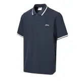 Polo Slazenger col contrasté Bleue marine