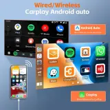 Écran Autoradio Portable 7P Tactile - CarPlay et Android Auto - شاشة السيارة الذكية المحمولة 7 بوصة تدعم كربلاي وأندرويد أوتو
