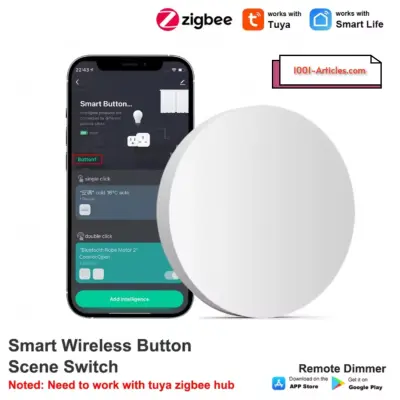 Bouton poussoir de scènes intelligentes Tuya Smart - Zigbee
