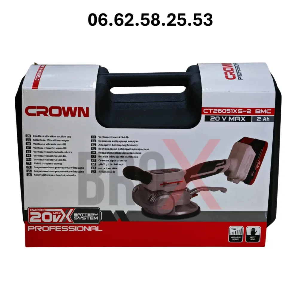 Vibrateur Ventouse CROWN CT26051XS-2