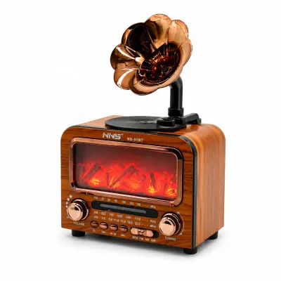 Haut-Parleur Bluetooth Vintage avec Radio NNS NS-01BT - مكبر صوت ومذياع كلاسيكي بلوتوث
