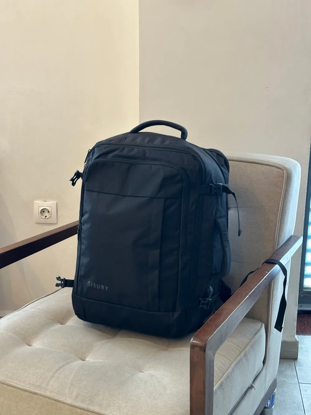 GIEURY sac dos voyage extensible 50L