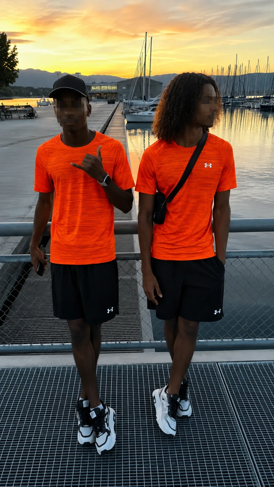Ensemble Running under armour ORANGE