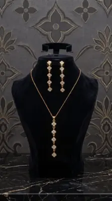 ENSEMBLE VAN CLEEF  2 PIECES EN ACIER INOXYDABLE