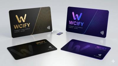WCIFY Smart Business Card - Black & Gold Edition