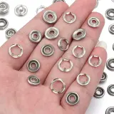 Bouton Pression Metal Cerceau