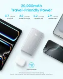 Anker Zolo Powerbank 20000mAh 22.5W Fast Charging Power Bank with Built-in USB-C Cable [CCC Certified] A110E