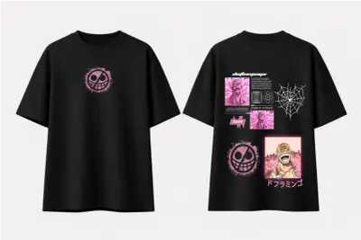T-shirt Oversize One Piece - Donquixote Doflamingo "Joker"