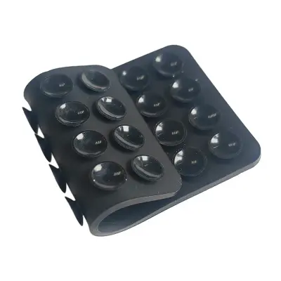 Support Téléphone à Double Ventouse en Silicone – Fixation sur Surfaces Lisses