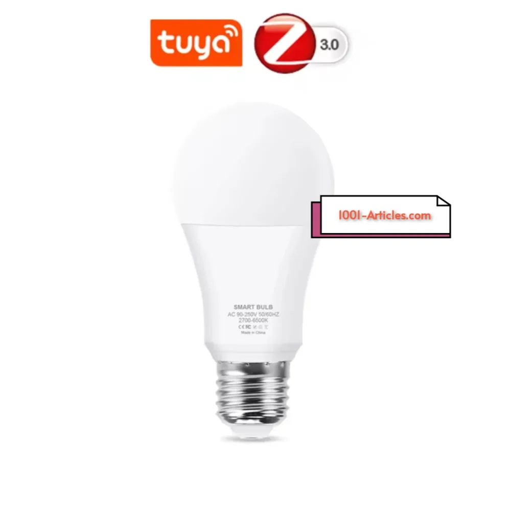 Lampe LED E-27 Intelligente, Tuya Smart , RGB, Google Home et Alexa