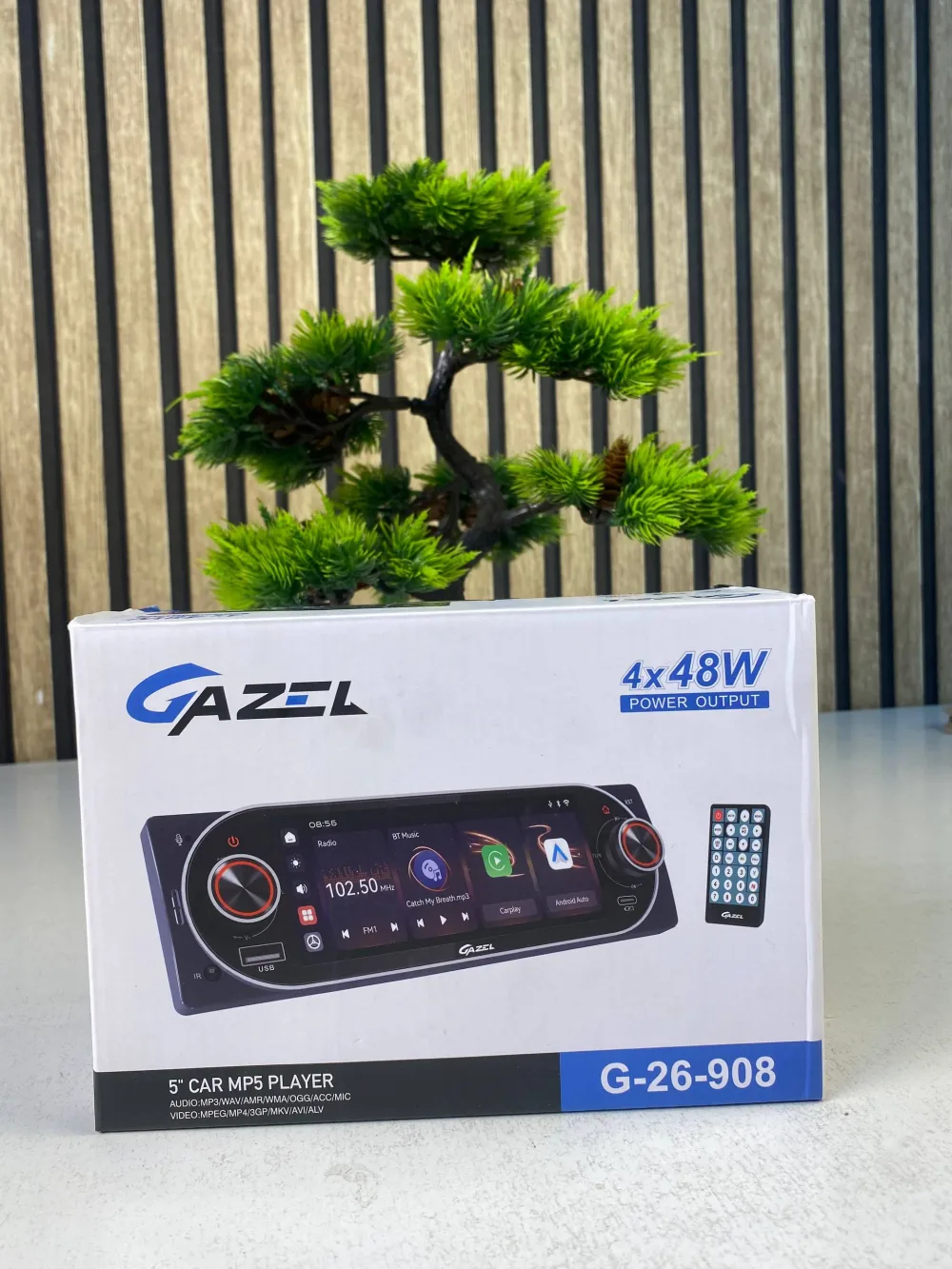 Autoradio 1Din Écran Tactile 5" IPS - Apple CarPlay et Android Auto Sans Fil Charge Rapide Type-C - راديو سيارة ذكي بشاشة لمس 5 بوصة تدعم و لاسلكيًا