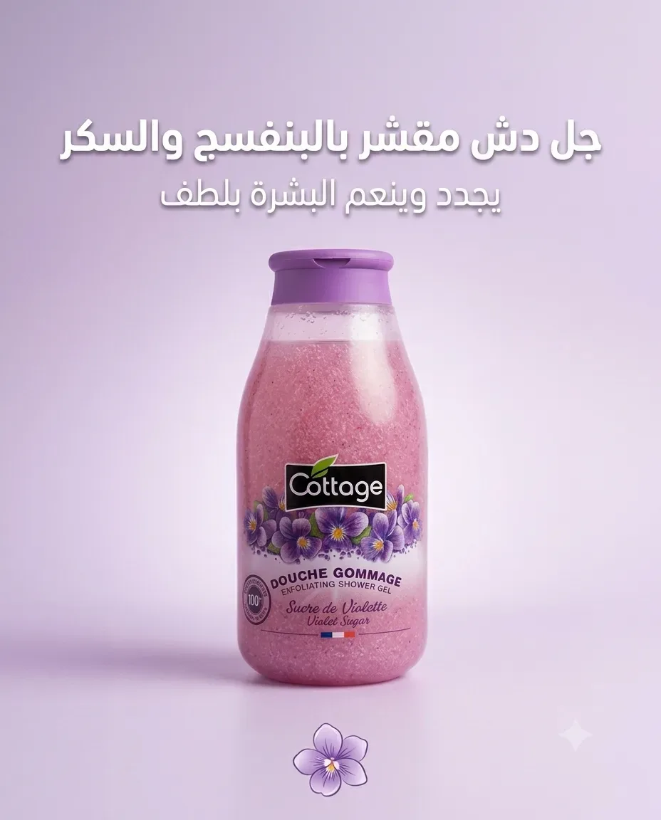 Cottage جال دوش بزهرة البنفسج 270ml