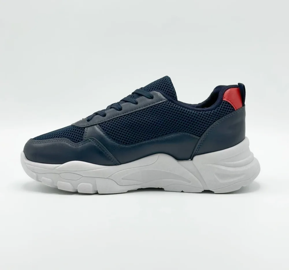 Chaussure streetwear casual confortable semelle absorbante au chocs - BLEU NUIT