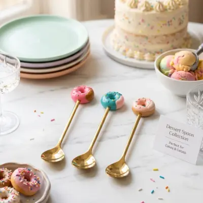 Cuillère à dessert trois pièces