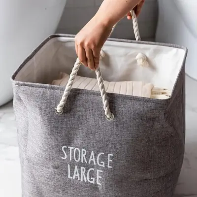 Panier à vêtements de grande capacité durable – سلة تجميع ملابس الغسيل