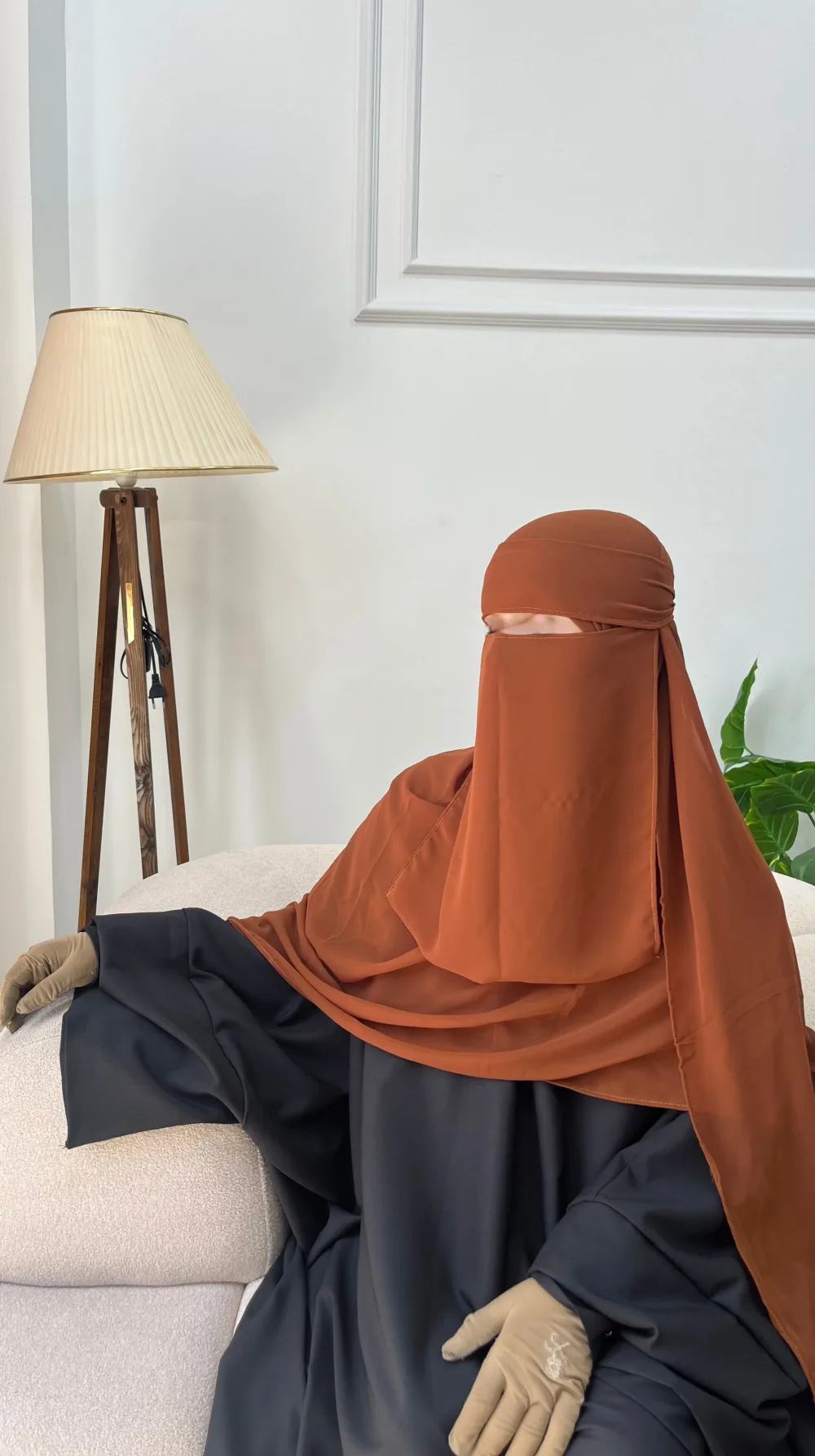 خمار طويل + نقاب عادي