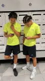 Ensemble running under armour vert pistache