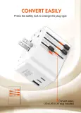 3 USB Ports 20W GaN Travel Adapter Z9