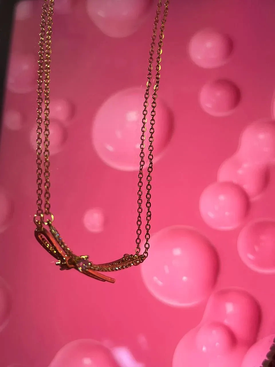 سلسة عقود الفراشة / BOW necklace 🦋