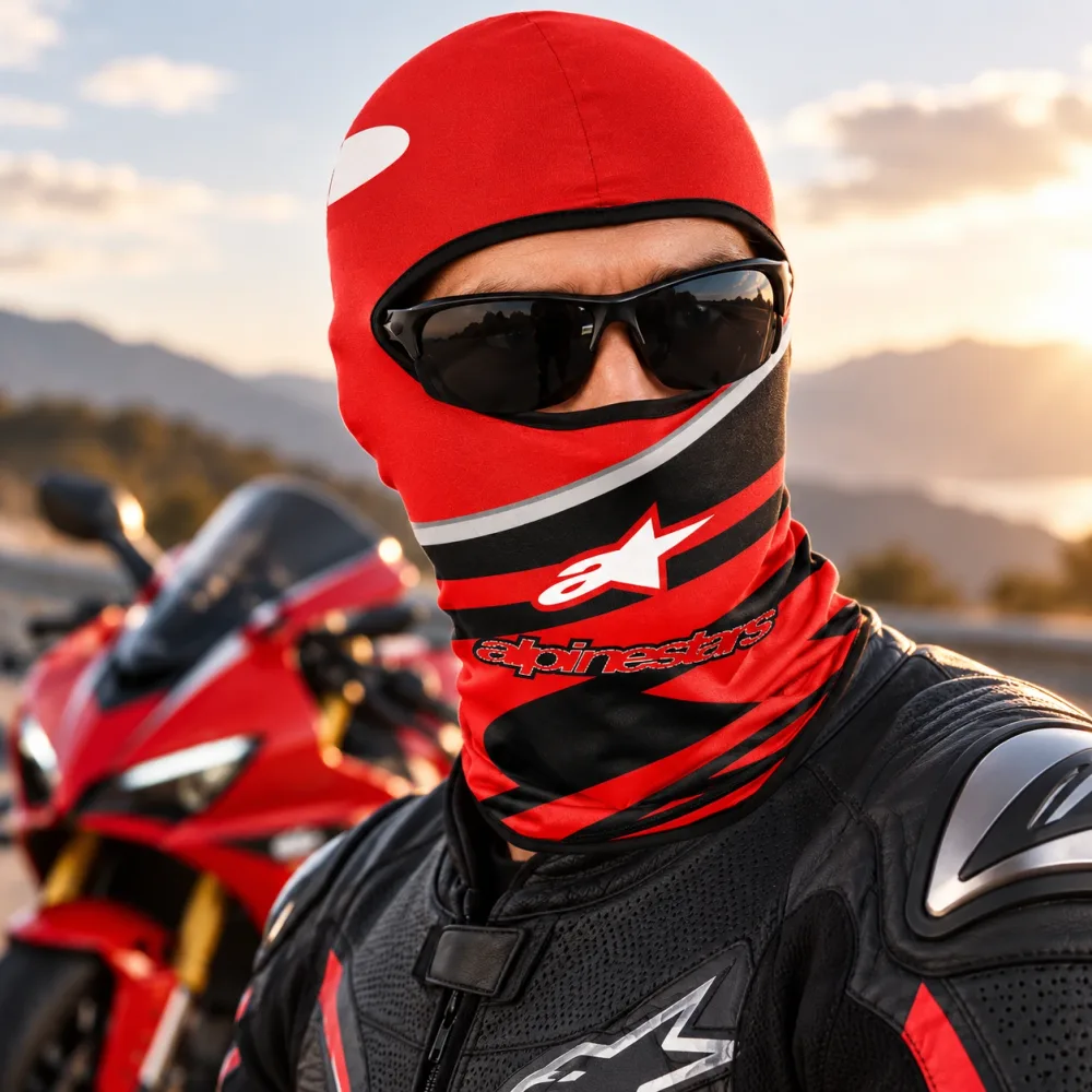 Cagoule Moto Thermique Balaclava Redbull - قناع واقي وجه كامل حراري للدراجات النارية