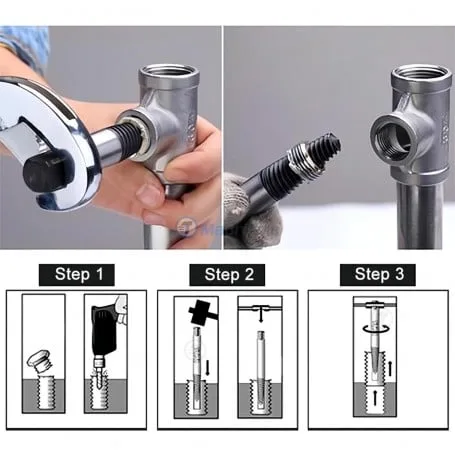 coffret d'extracteurs de vis Shili Tools SL-P0481, conçu pour retirer les vis cassées ou endommagées.
