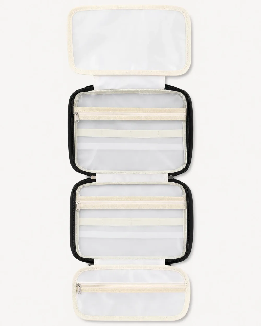 Trousse de toilette matelassée avec broche abeille