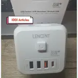 LENCENT - Adapter Europe PD-QC 3.0, 07 en 01