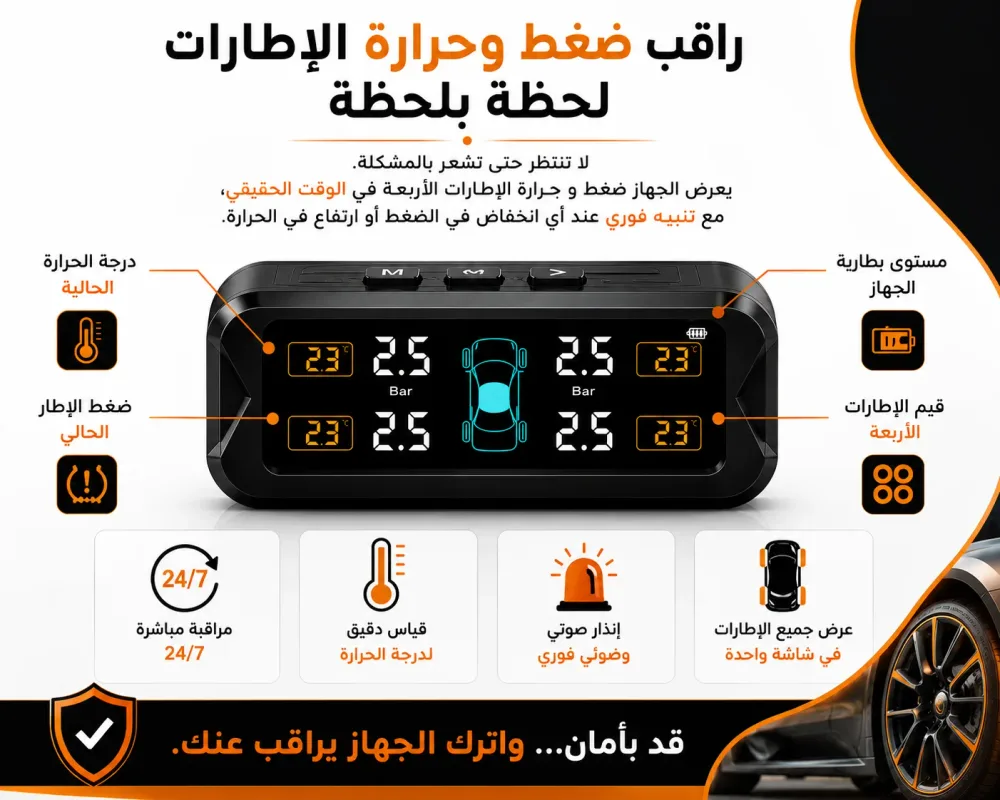 نظام مراقبة الإطارات الذكي  TPMS TPMS Smart Tire Guard