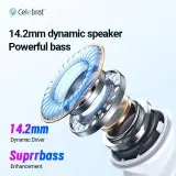 Écouteurs Filaires Celebrat G12 – 14,2 mm, IPX4, Câble 1,2 m