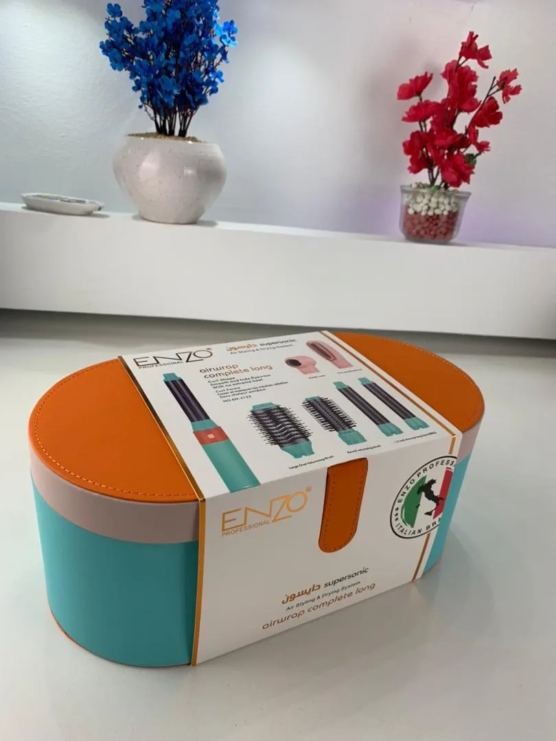 ENZO PROFESSIONAL Kit Supersonic Air Styler 6 en 1 - طقم مصفف الشعر