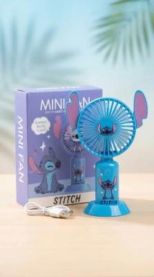 مروحة Stitch للأطفال USB 🌀 | خفيفة وتدوم طول اليوم
