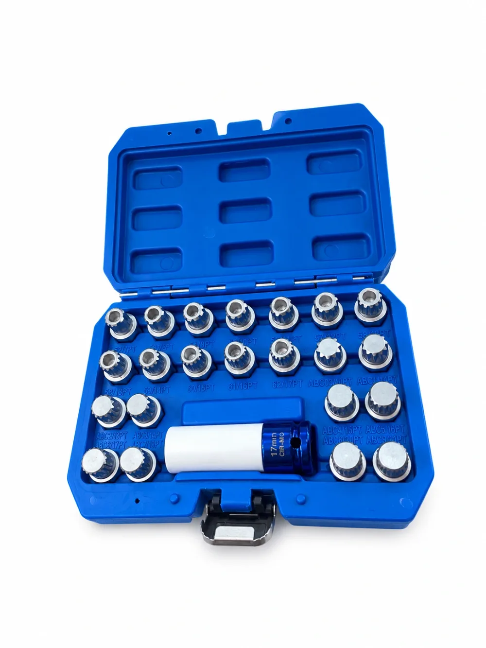 Kit de 23 outils pour le démontage des écrous antivol de roue VAG
