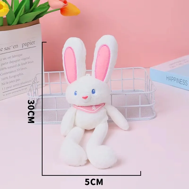 Peluche lapin, porte-clés