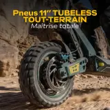 Trottinette électrique - URBANGLIDE - GT PRO - 1300W - pneus tubeless 11"