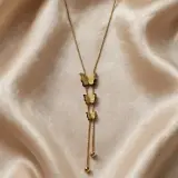 Collier papillons en cascade