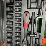 🔧 طقم كاسات ومفاتيح احترافي 37 قطعة CR-MO — للورشة والسيارة والمنزل