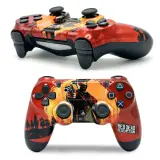 SONY DualShock Manette PS4 Sans Fil, Batterie Rechargeable (High Copy) – Edition Read Dead Redemption 2
