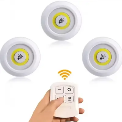 3 lampes avec télécommande