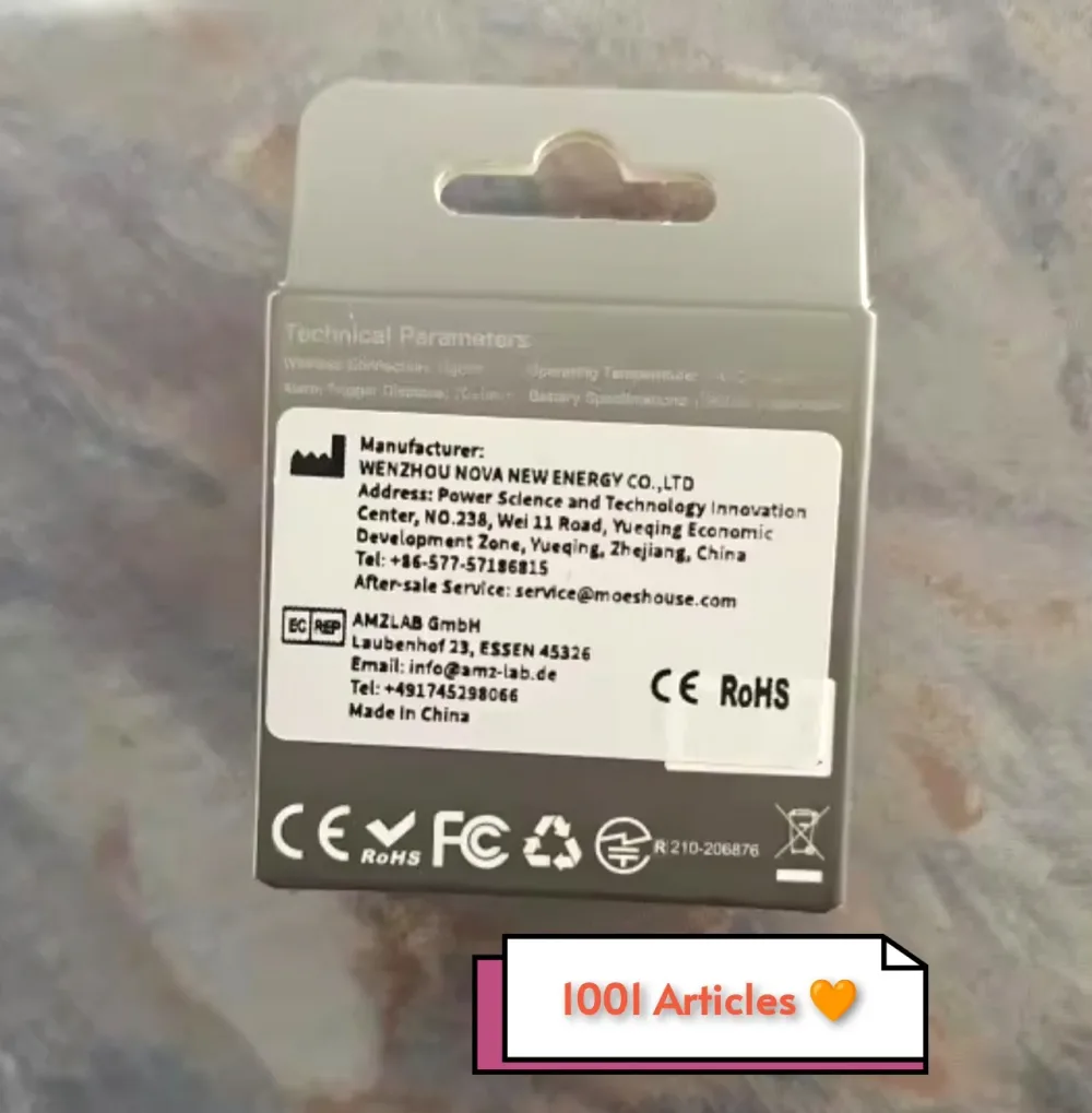 Capteur intelligent d'ouverture de porte / fenêtre - MOES Tuya Smart Zigbee