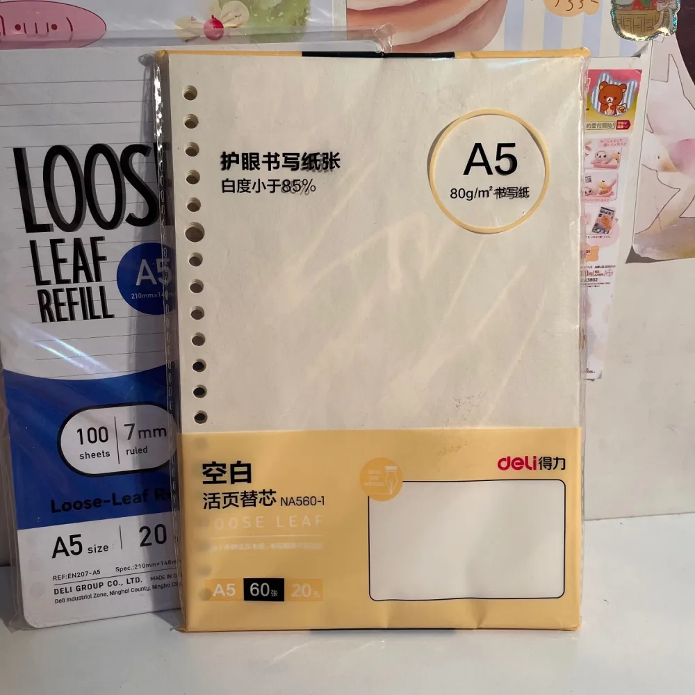 A5 binder refills