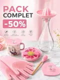 Pack Complet Cuisine & Maison – Silicone Rose 🌸