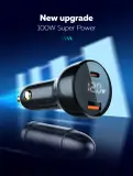 100W Dual USB Super Fast Car charger C101