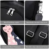 Sac à dos oxford Antivol étanche Pour Femme – Noir