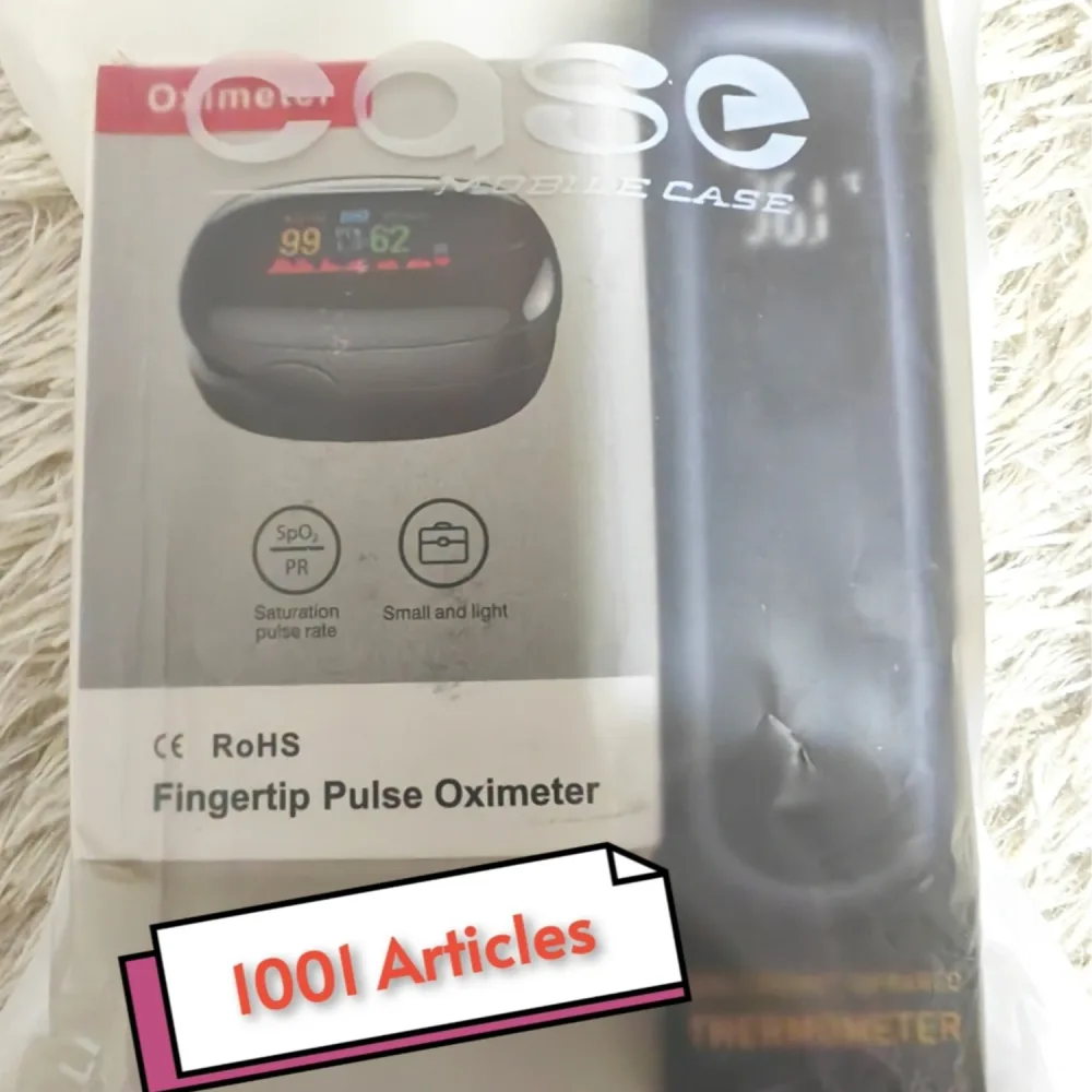 Pack Thermomètre Numérique IR Sans Contact + Mini Oxymètre
