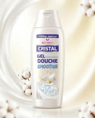 Cristal جال دوش كريمة الحليب 300ml