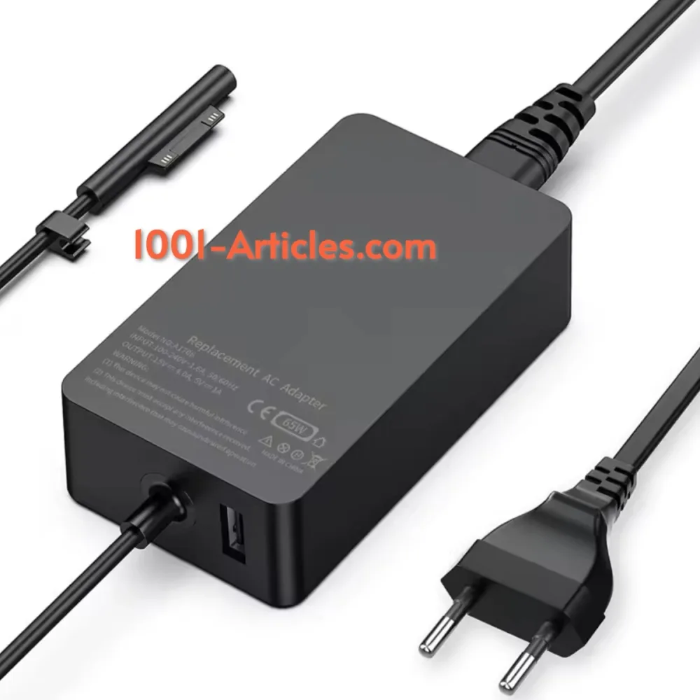 Adaptateur d'alimentation 65W 15V-4A pour Microsoft Surface.