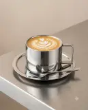 طقم قهوة اينوكس 200مل